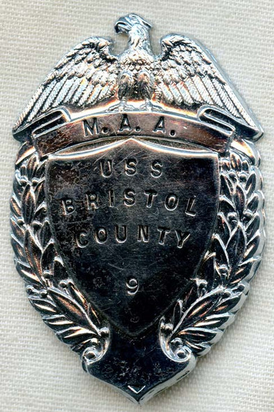 1970s USS Bristol County LST-1198 MAA (Master at Arms) Badge