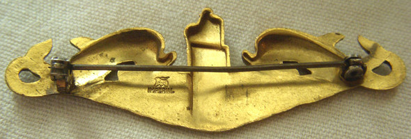 Beautiful, Minty Early WWII USN Submarine Officer's Dolphins by H&H Imperial Variant Mark