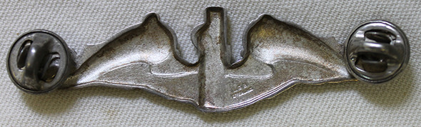 Beautiful Ca. 1950 USN CPO Sterling Submariner Dolphins by Balfour in Excellent Condition