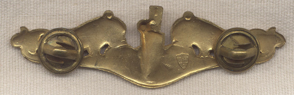 Korean War Period US Navy Submarine Officer Dolphins by Meyer