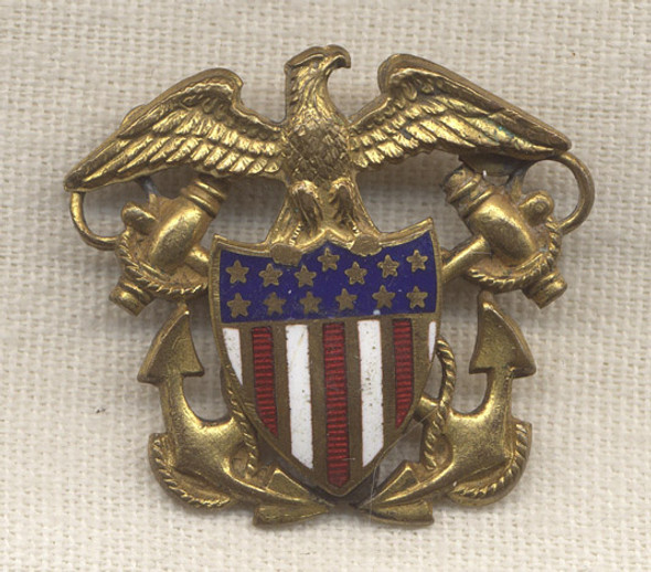 Very Rare US Shipping Board Cap Badge Circa WWI or Earlier