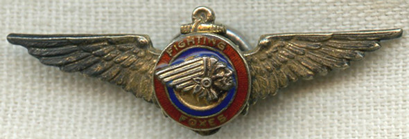 Rare Early WWII USN V-5 Pilot Training Inductee Insignia from Oshkosh State Teachers College