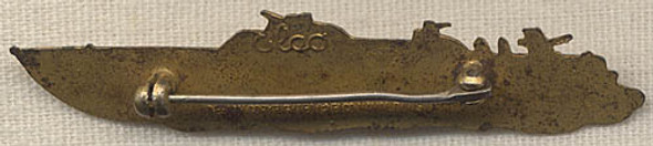 WWII USN PT Boat Officer Badge by Elco