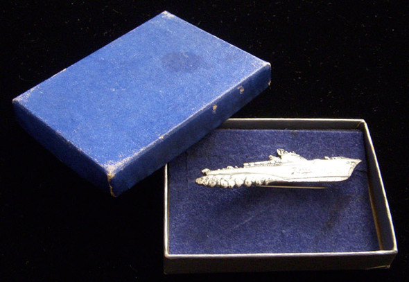 Mint WWII US Navy PT Boat Badge by Herreshoff in Original Box