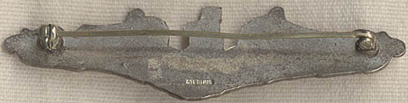 Sterling WWII CPO Dolphins Pin