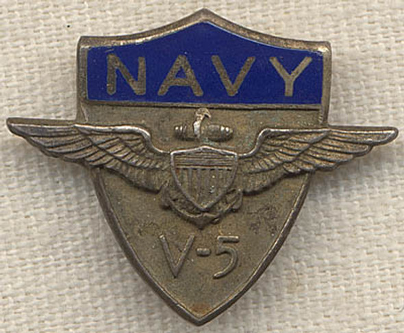 WWII USN V-5 Cadet Pin