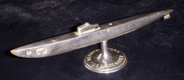 WWII Submarine Model of USS Grenadier from Portsmouth Naval Shipyard (Lost March 1943)