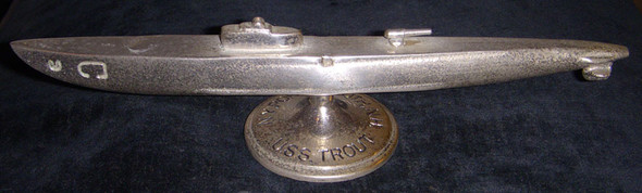 1940 USS Trout (Lost Boat) Commissioning Model from Portsmouth Naval Ship Yard