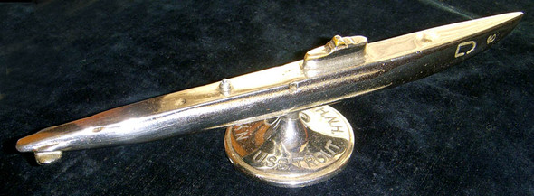 Circa 1940 USS Trout (Lost Boat) Commissioning Model from Portsmouth Naval Ship Yard