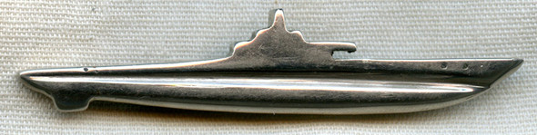 WWII ELCO (Electric Boat Co.) Yard-Made Homefront Submarine Badge