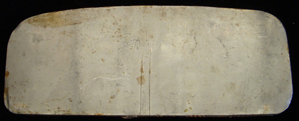 USS Arizona Aluminum Souvenir Plaque Made Shipboard Pre-Pearl Harbor