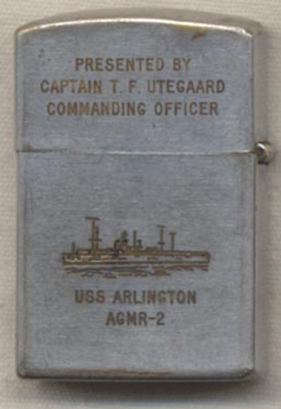 1950s USS Arlington AGMR-2 Presentation Lighter