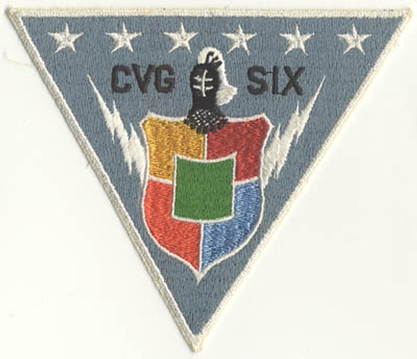 1960s USN CVG-6 (Carrier Air Group 6) Jacket Patch