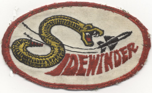 1960s United States Navy Sidewinder Missile Systems Jacket Patch