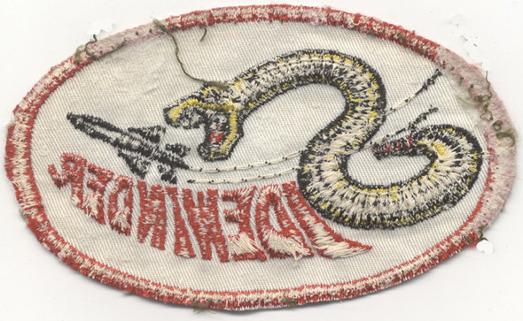 1960s United States Navy Sidewinder Missile Systems Jacket Patch