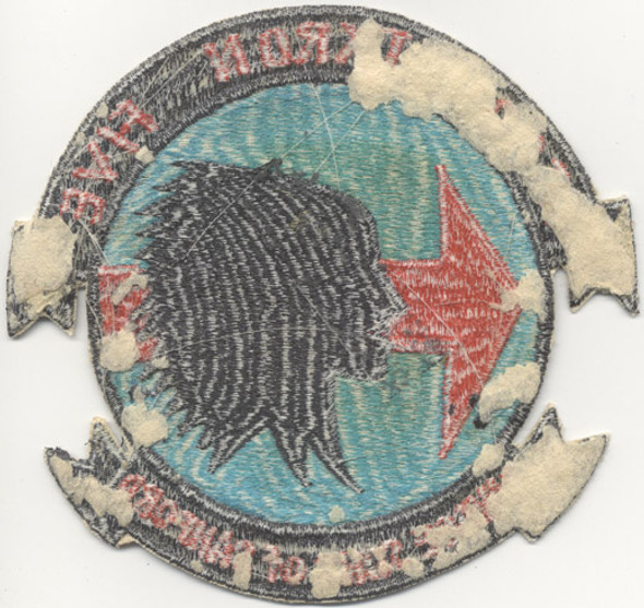 1960s Okinawa-Made Jacket Patch for the United States Navy Reconatkron Five