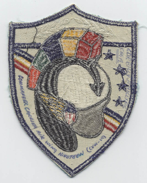 1960s Japanese Made USN CVW 19 Jacket Patch