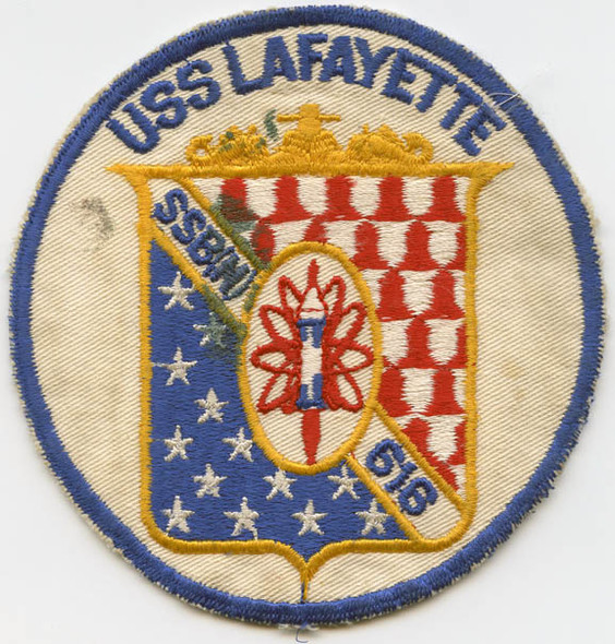 Circa 1965 USS Lafayette (SSBN-616) Submarine Patch