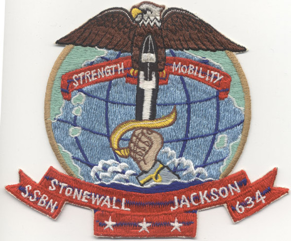 Japanese-Made US Navy USS Stonewall Jackson SSBN-634 Patch