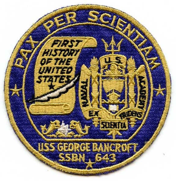 1960s USN Submarine Jacket Patch for USS George Bancroft (SSBN-643)