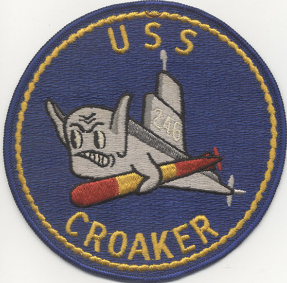 Circa 1950-1954 US Navy USS Croaker SS-246 Submarine Jacket Patch