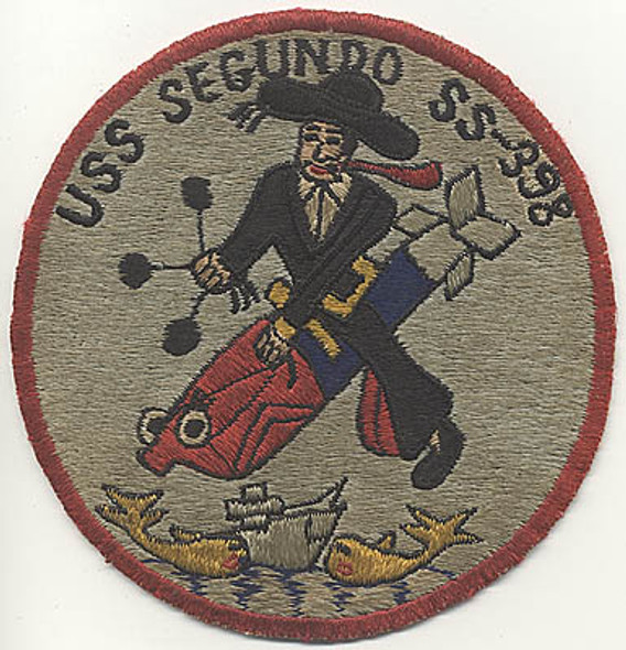 1940s-1950s USS Segundo SS-398 Japanese-Made Jacket Patch