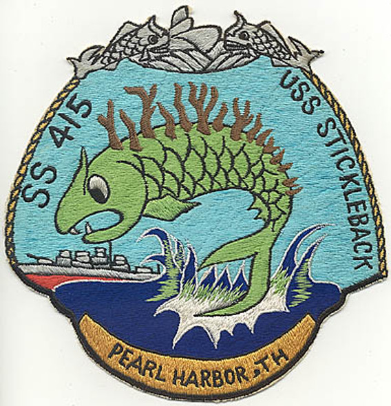Circa 1954 USS Stickleback SS-415 Pearl Harbor Jacket Patch