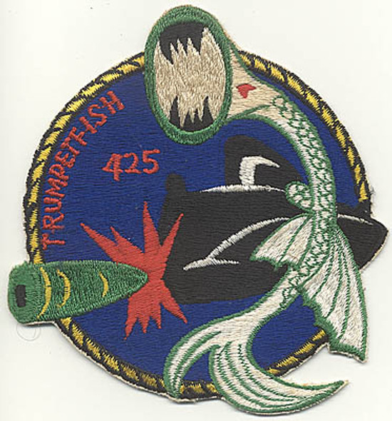 1950s USS Trumpetfish SS-425 Japanese-Made Patch