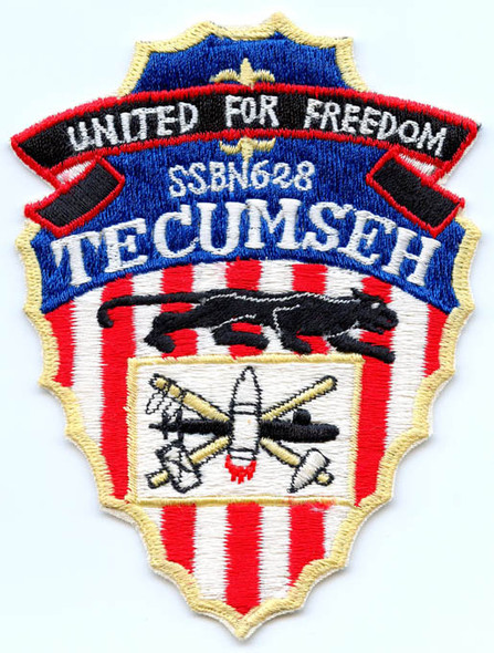 1970s Submarine Patch for USS Tecumseh SSBN-628