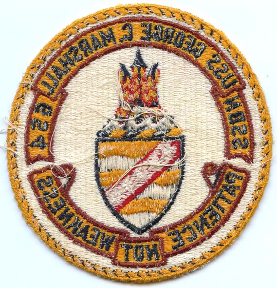 1960s Submarine Patch for USS George C. Marshall SSBN-654