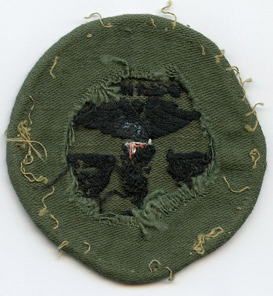 Rare, Large, Worn, USN MILPHAP Advisory Team Beret Badge, Subdued. Nam-Made