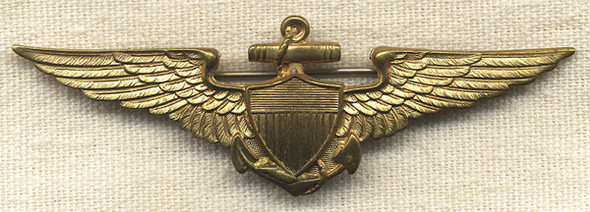 Beautiful WWI USN Pilot Wing