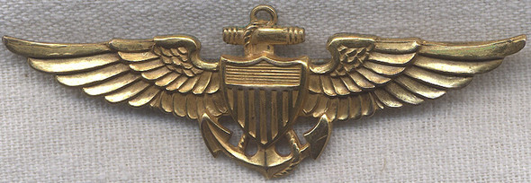 Beautiful 1920s United States Navy Pilot Wing