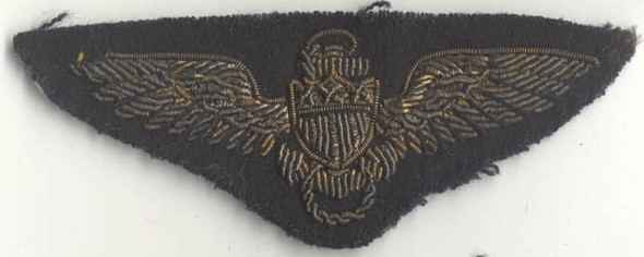 WWI USN Bullion Pilot Wing