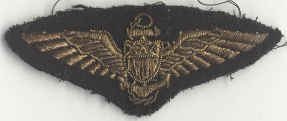 1920s US Navy Pilot Wing in Bullion