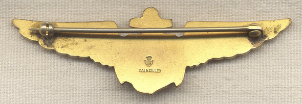 Great ca 1941 US Navy Pilot Wing by Josiah Odence  (Unpierced Flukes)