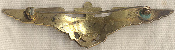 Late 1920s-Early 1930s USN Pilot Wing in Sterling