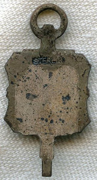 Sterling 1920s US Marine Corps (USMC) Watch Fob/Charm