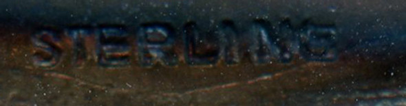 Gorgeous WWI Royal Navy Submarine Service Sweet Heart Pin in Enameled Sterling Silver