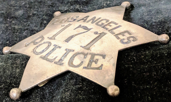 Ext Rare Los Angeles Police Dept. LAPD Series 2 Badge by Luckenbach