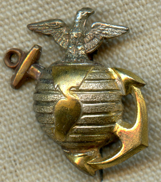 Amazingly Rare USMC Officer Model 1877 Collar EGA Pinback