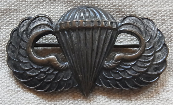 Ext. Rare WWII Australian MadeUS Army Paratrooper Wing Badge by S. S. Ltd.