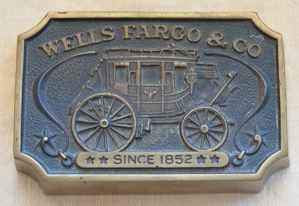 Great Vintage Wells Fargo & Co Comm. Paperweight From 1973