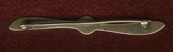 Lovely WWI 10K Gold USAS Sweet Heart Propeller Pin with Rondel at Center Probably made by Robbins