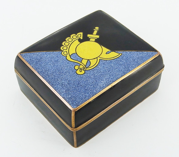 Wonderful Early 20th Century Cloisonne Box for USMA West Point