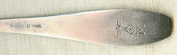 Rare WWII German Navy Kreigsmarine Teaspoon in Stainless Steel