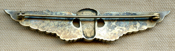 Ext Rare WWII WARD (Women's Air Raid Defense) Wing Badge from Hawaii