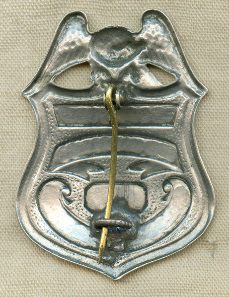 Ext Rare 1910's 1st Issue New Hampshire Motor Vehicle Dept Inspector Badge Pre State Police