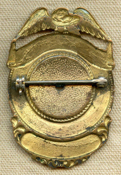 Ext Rare 1937 NH State Police 1st Issue 1st Group Trooper Hat Badge Have only seen one other