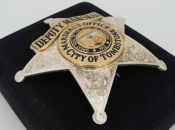 Official Issue Tombstone Deputy Marshal badge by Silverado